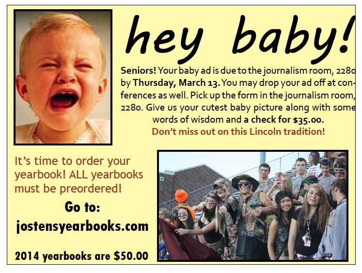 Hey Baby  Ads Lincoln High School