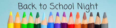 Back-to-School Night is August 21