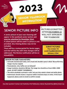 2023 Senior Yearbook Information